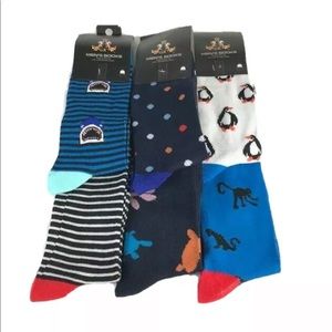 GK Men's Novelty Socks Assorted Colors Designs Mid-Calf Shoe Size 10-13